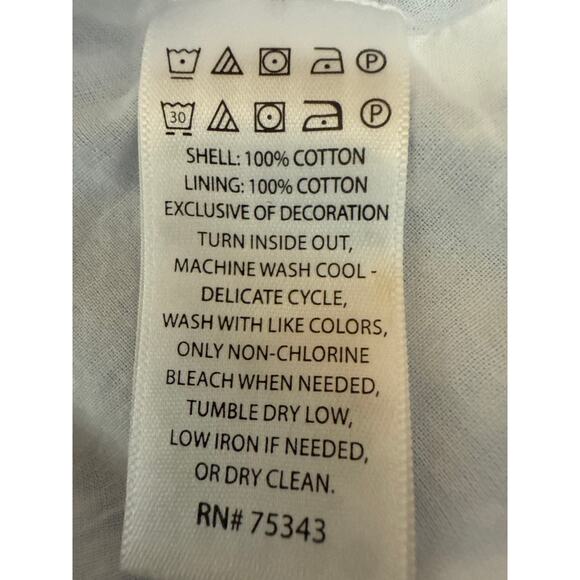 Joie Infant Baby Blue Gingham Checkered Embroidered Matching Dress Set Size 3-6M - Picture 7 of 7